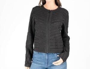 NEW MAURITIUS yva leather jacket in black